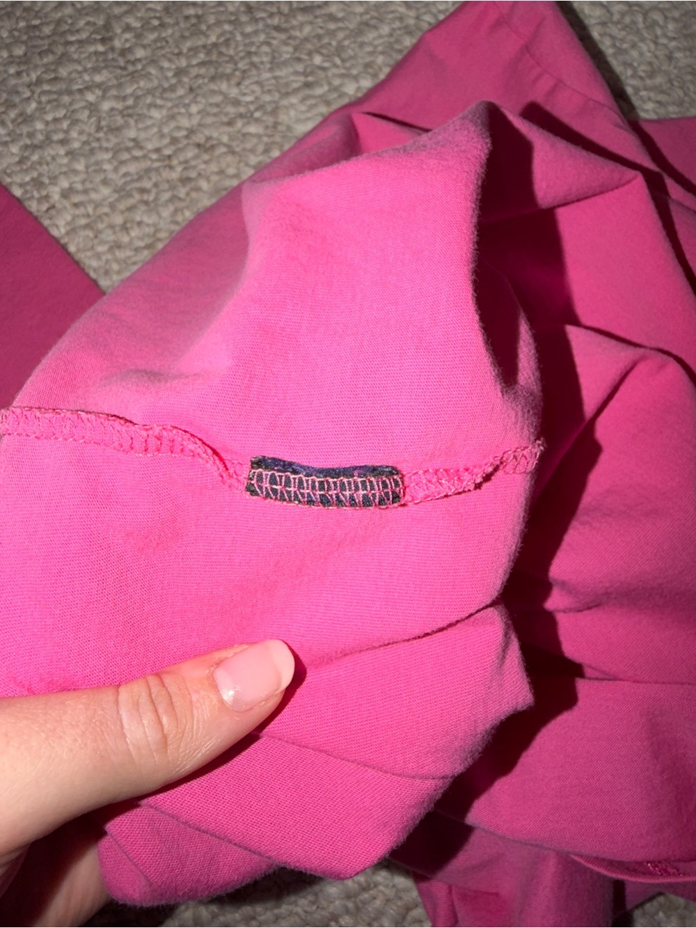 Ralph Lauren Sport Pink 100% Cotton Long Sleeve V-Neck Tee Medium - Picture 5 of 8